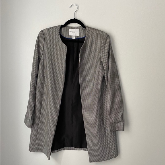 Katherine Barclay Jackets & Blazers - Katherine Barclay Long Houndstooth Coat Jacket